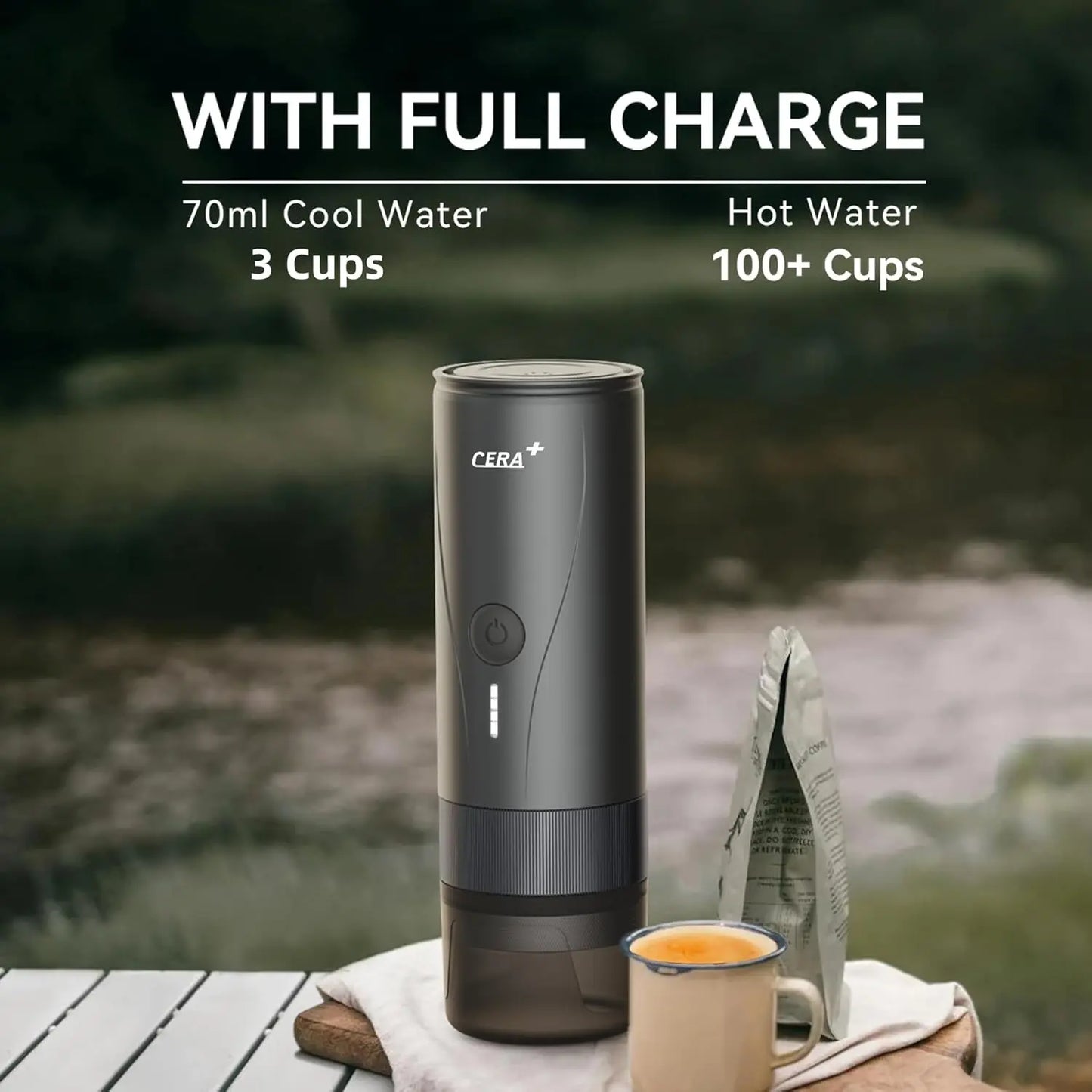 Iosn Portable Espresso Maker Self Heating Pro Version