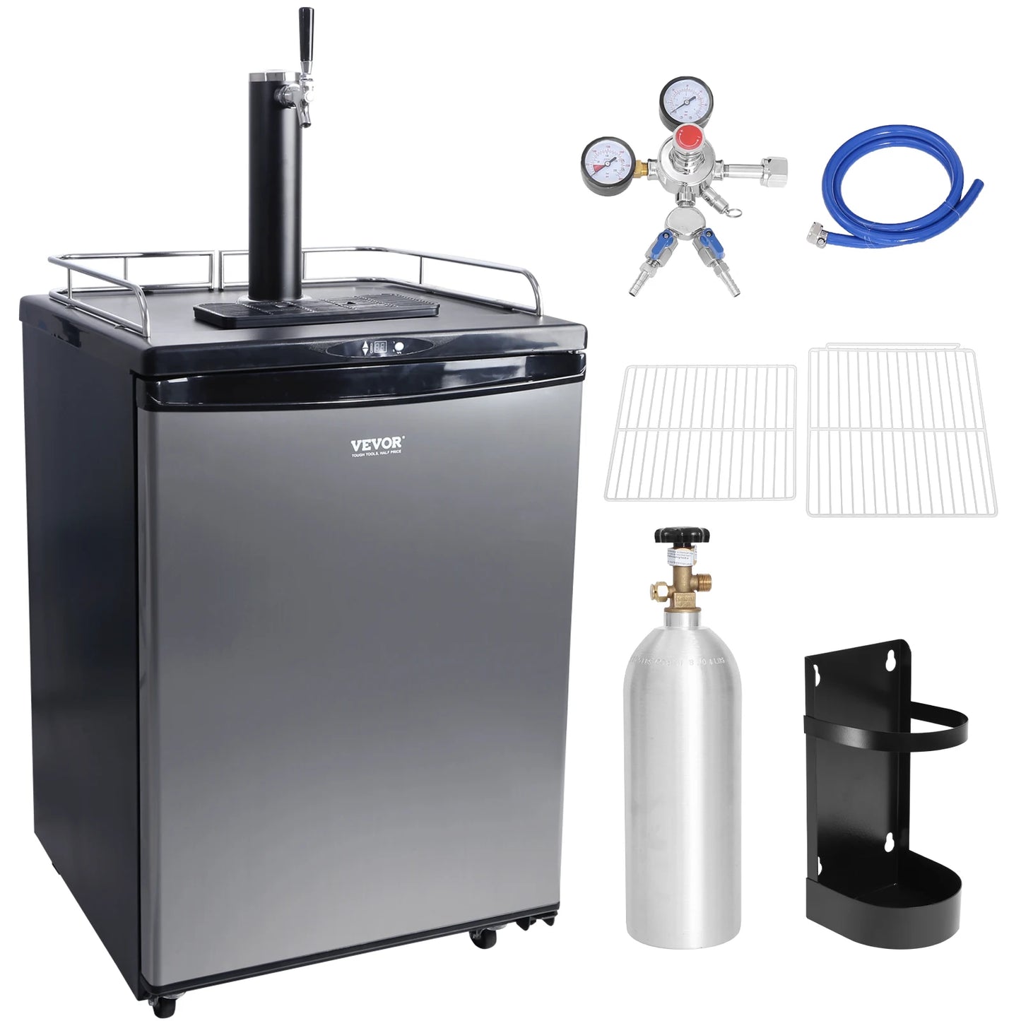 SucceBuy Electric Beer Kegerator Dual Tap For Commercial Use