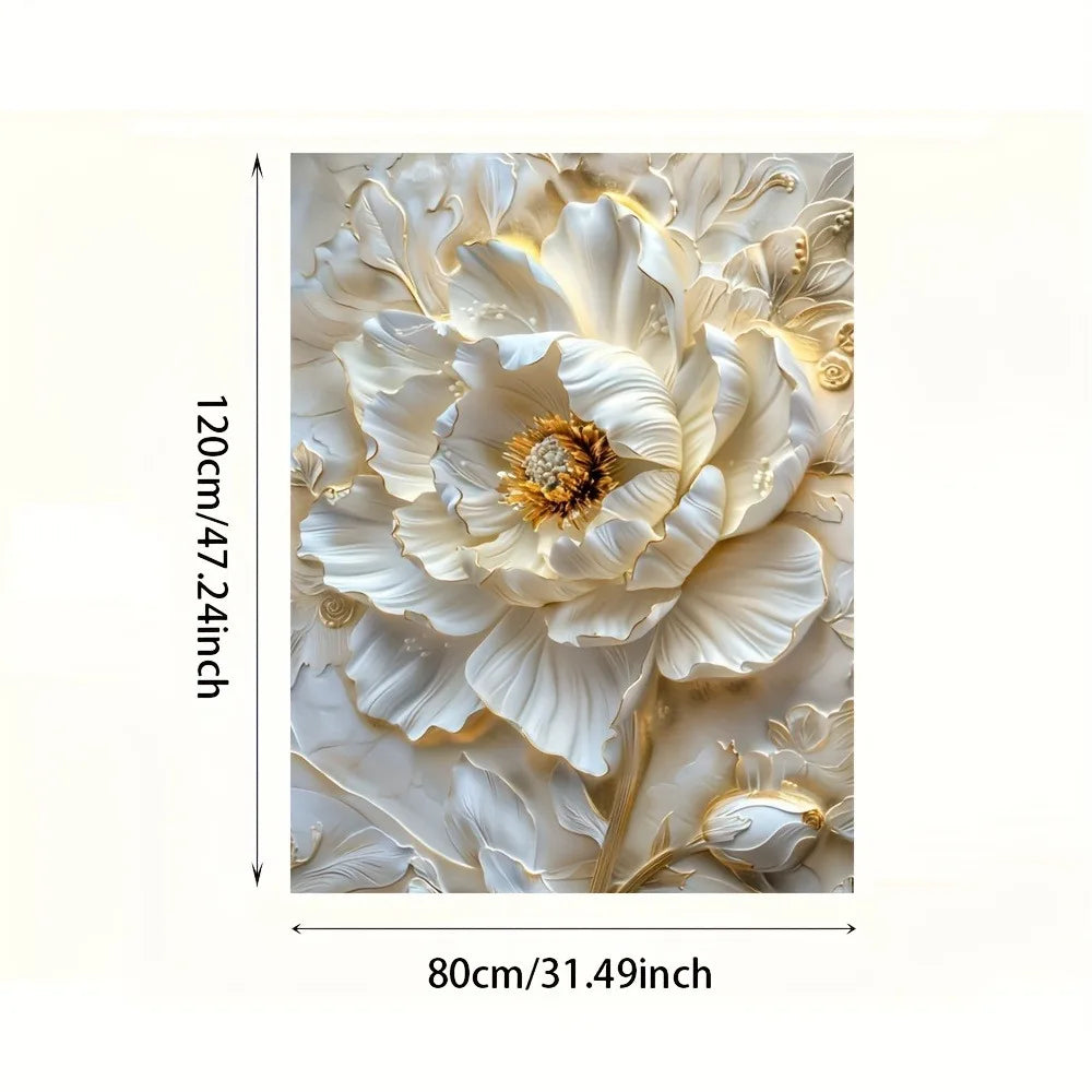 Hign-concerned Abstract Floral Canvas Art Prints Frameless Wall Decor
