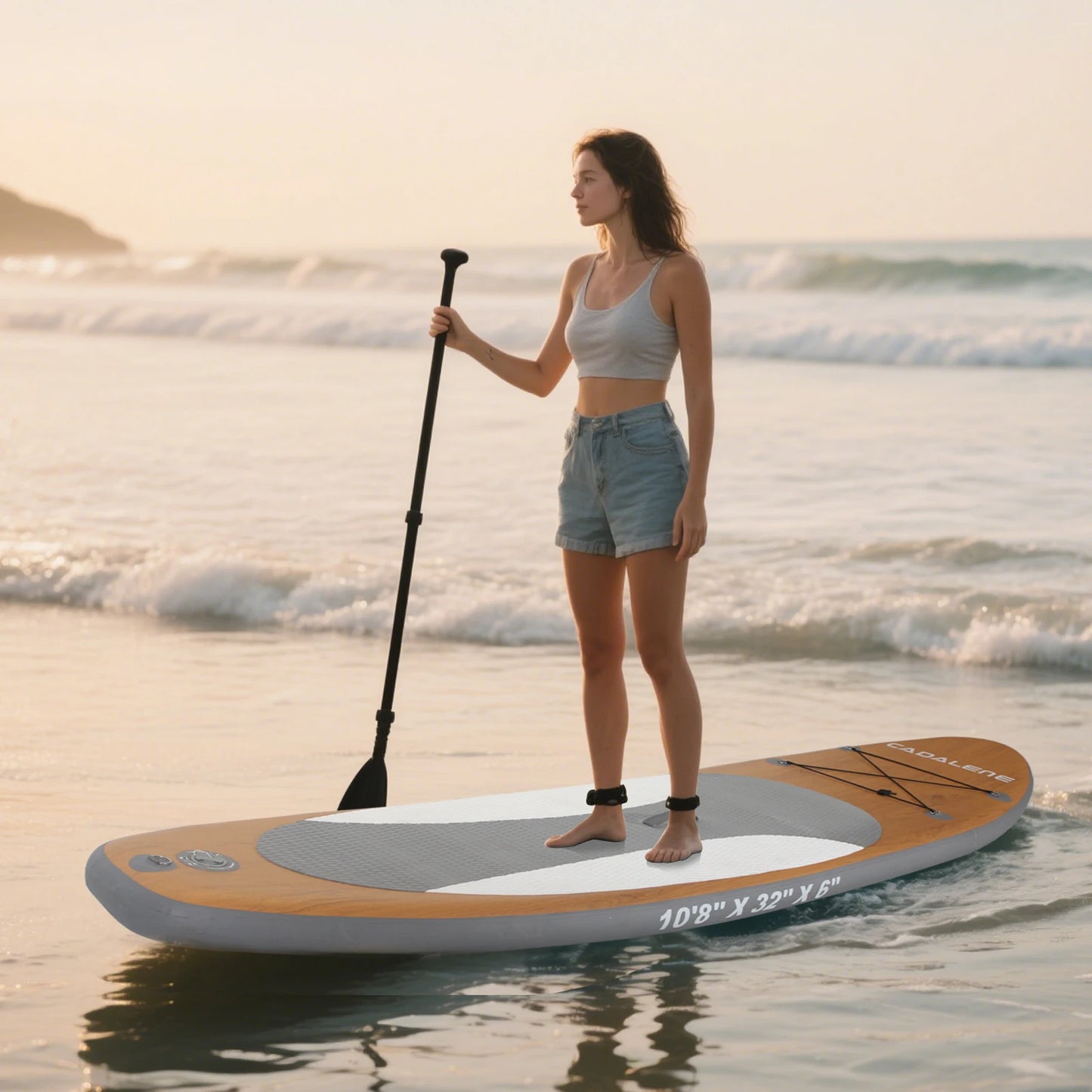 CADALENE Inflatable Paddle Board Stand Up Sup With Premium Accessories