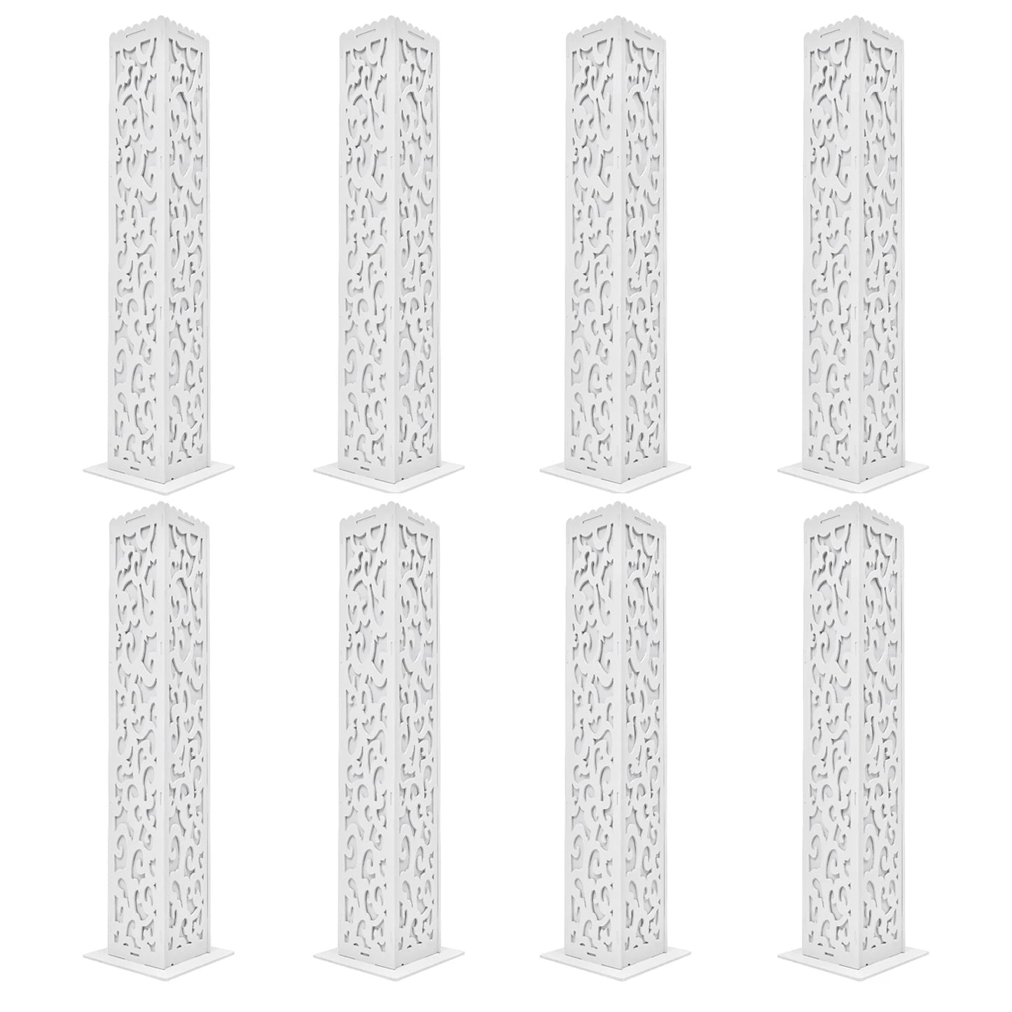Guangdong PVC Flower Columns With LED Lights For Weddings