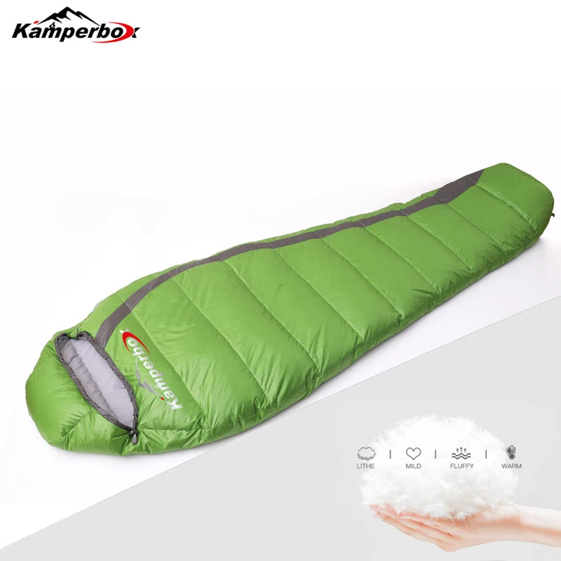 Kamperbox Ultralight Down Sleeping Bag For Winter Camping Duck Down