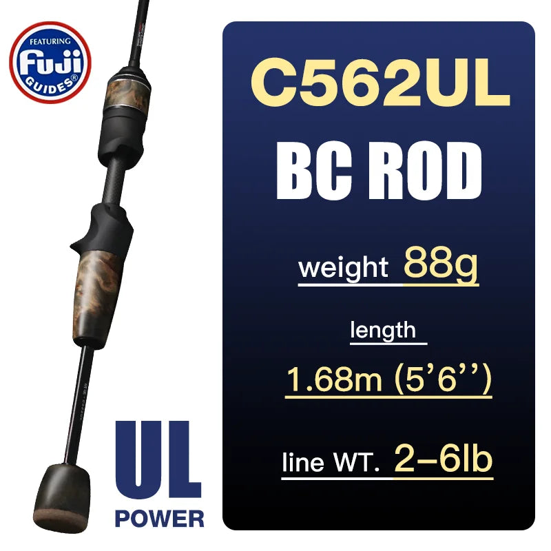 SeaSir Ultralight Carbon Fishing Rod Spinning And Baitcasting
