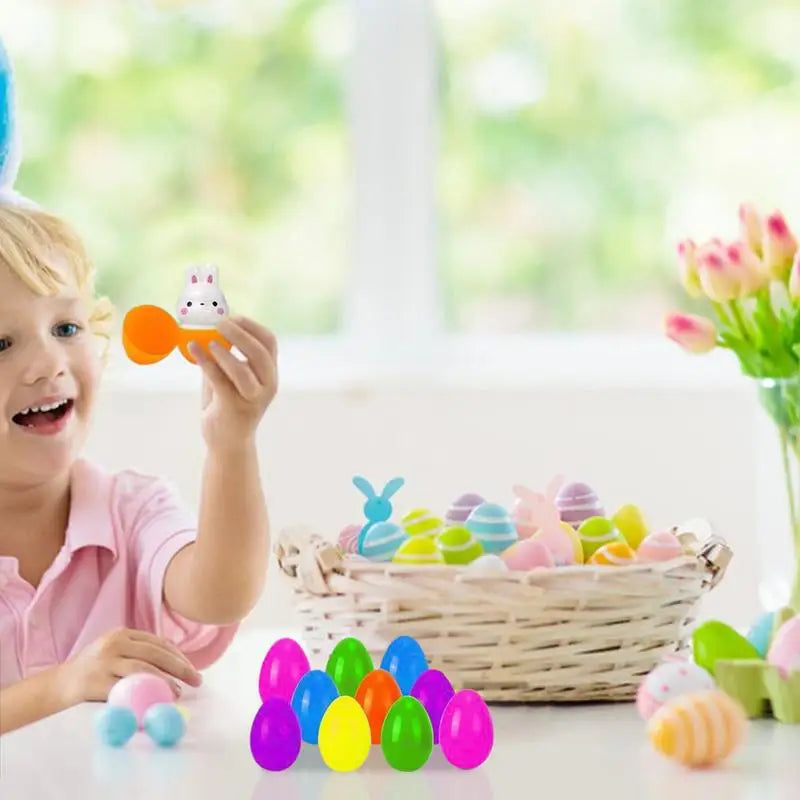 24 Pack Slow Rebound Easter Eggs Prefilled Toys for Hunt