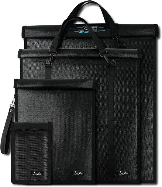 XMSJ 4 Pack Faraday Bags EMP Proof Laptops Tablets Phones