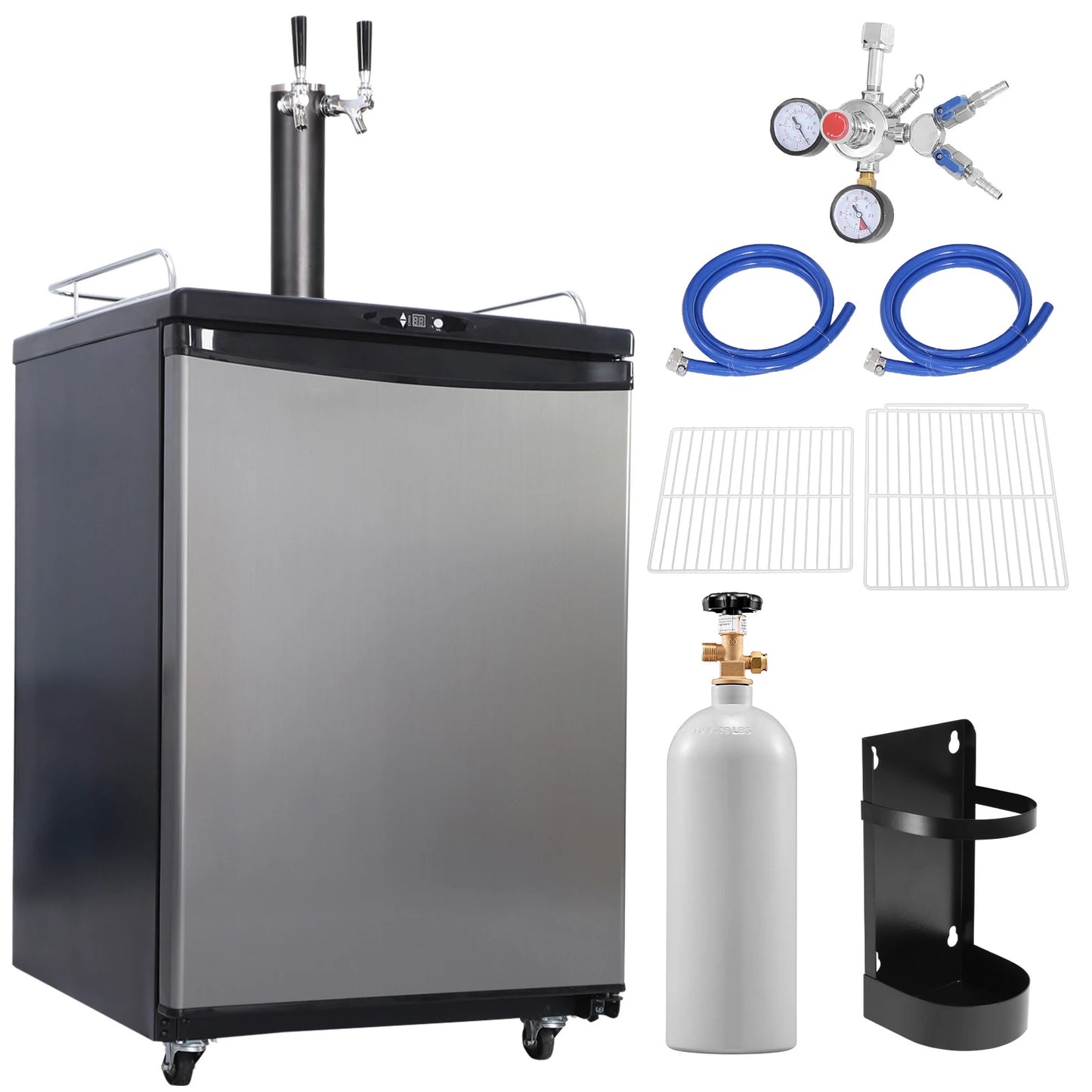 SucceBuy Electric Beer Kegerator Dual Tap For Commercial Use