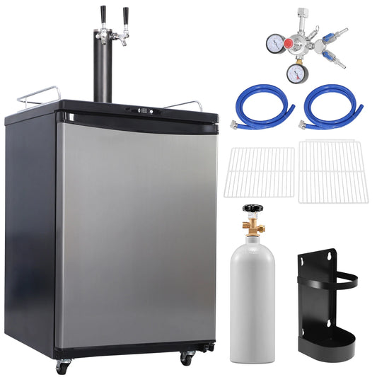 SucceBuy Electric Beer Kegerator Dual Tap For Commercial Use