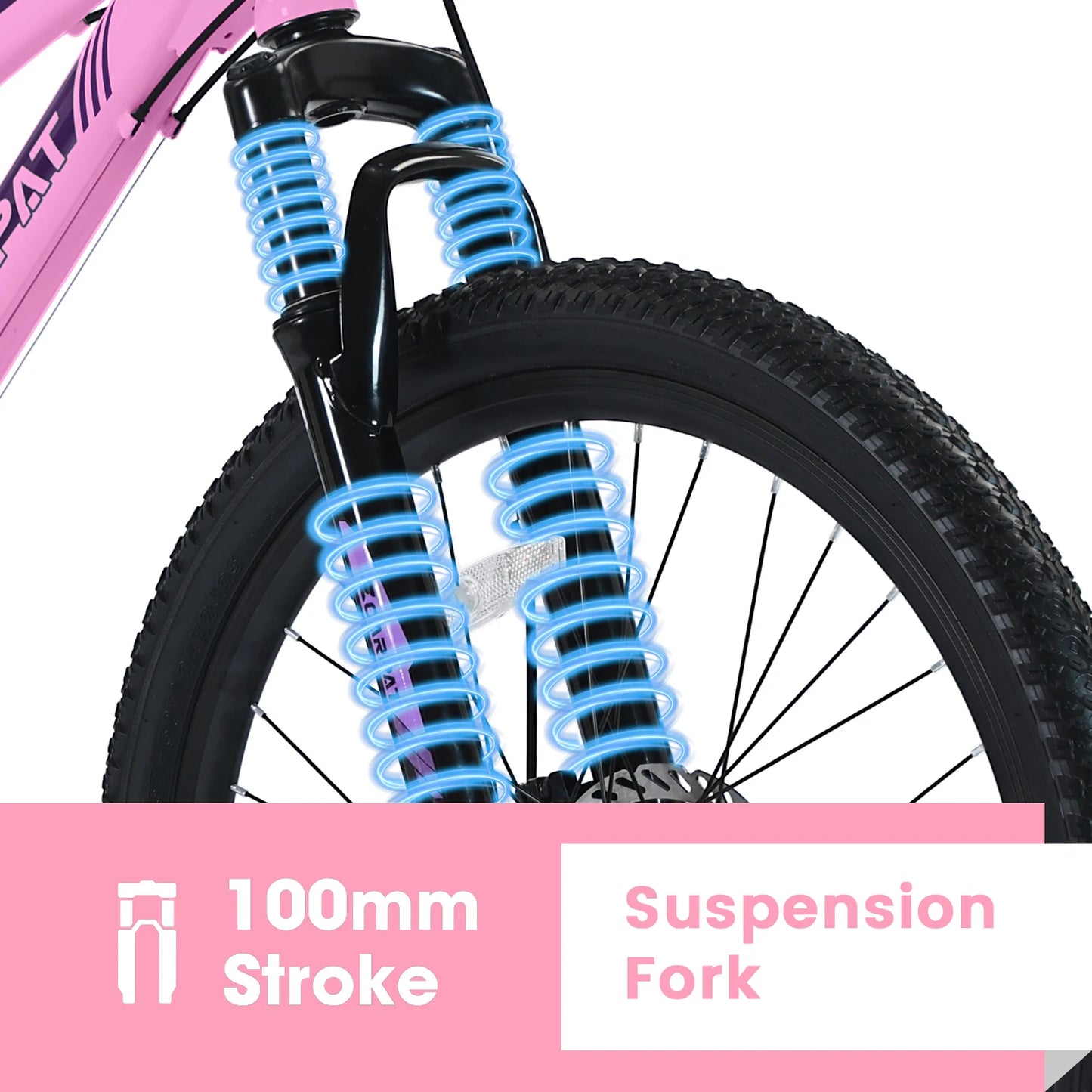 Ecarpat Mountain Bike With 21 Speed Disc Brakes And Front Suspension
