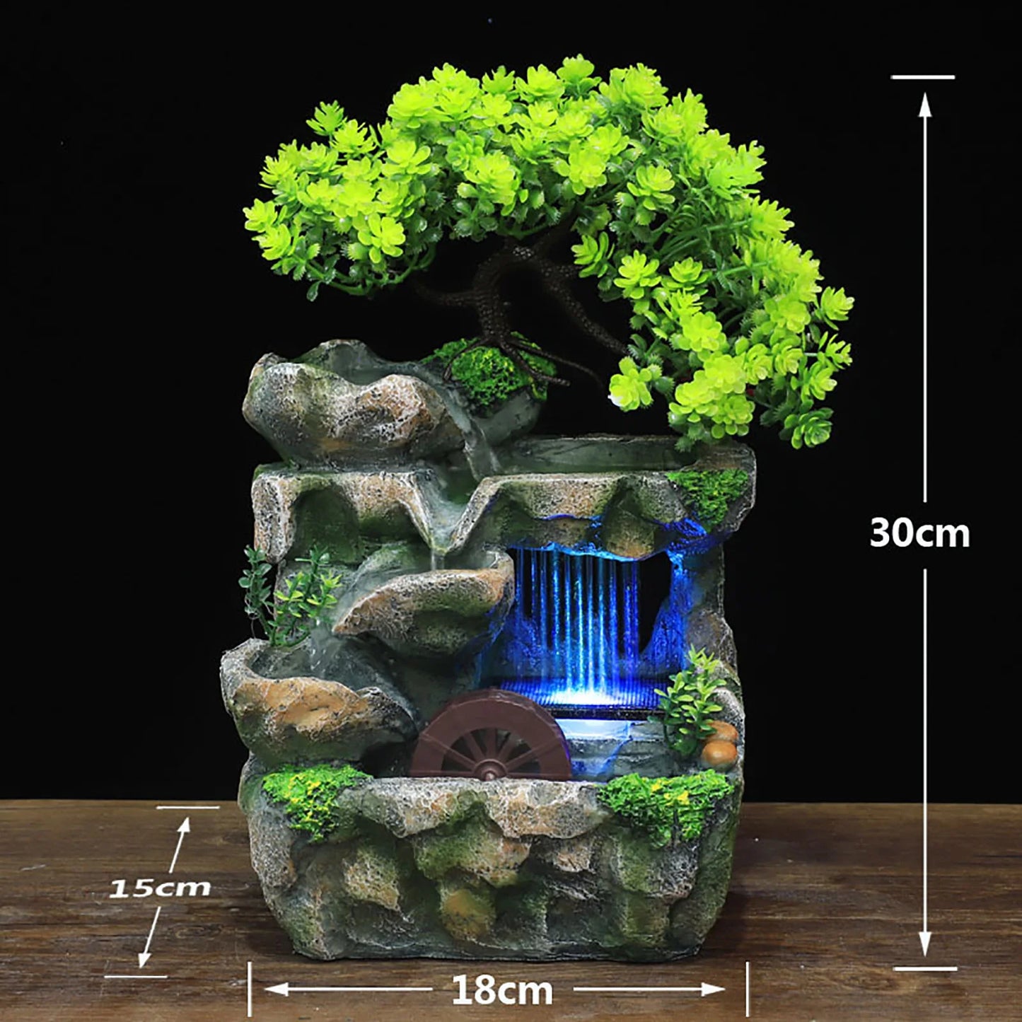 Hign-concerned Indoor Desktop Water Fountain With LED Lights