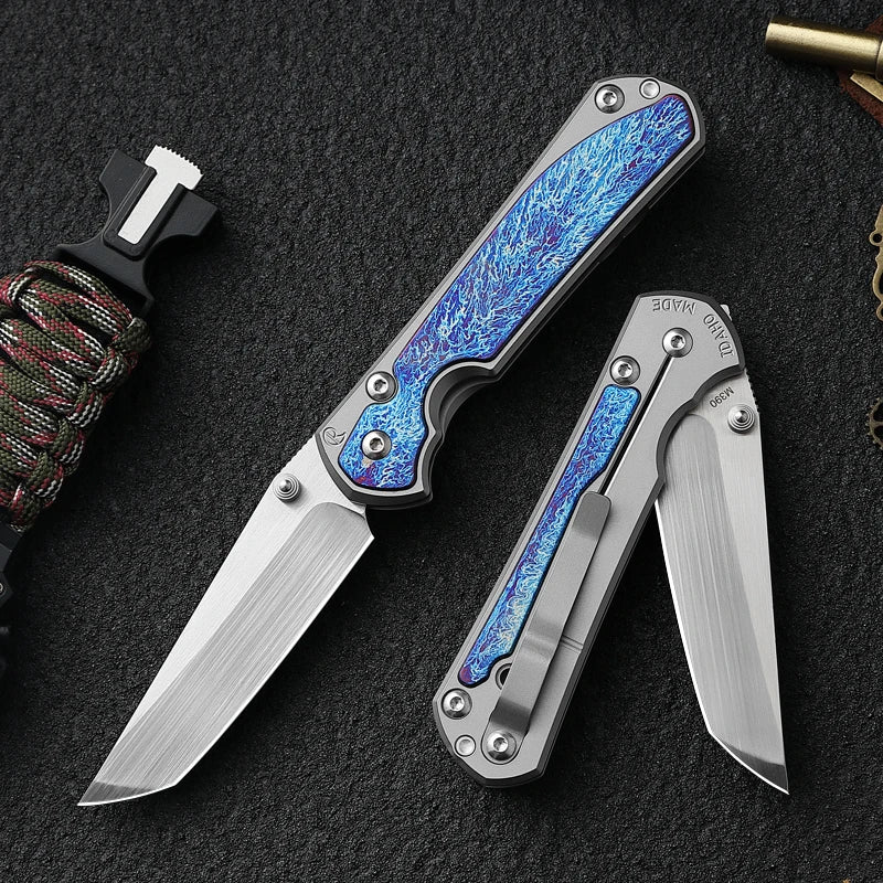 ALVELYDIY M390 Steel Folding Pocket Knife EDC Outdoor Knife