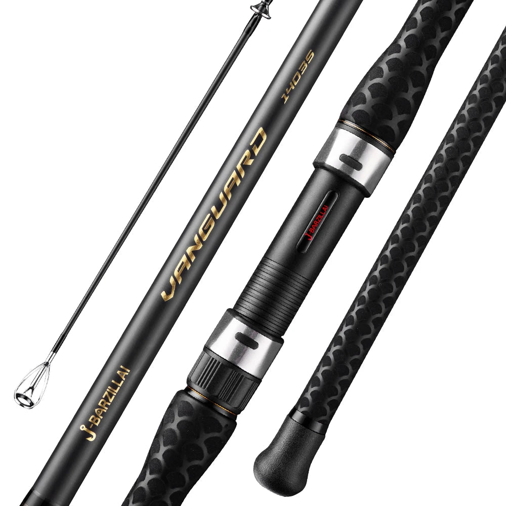 J-BARZILLAI Vanguard Carbon Surf Spinning Fishing Rod
