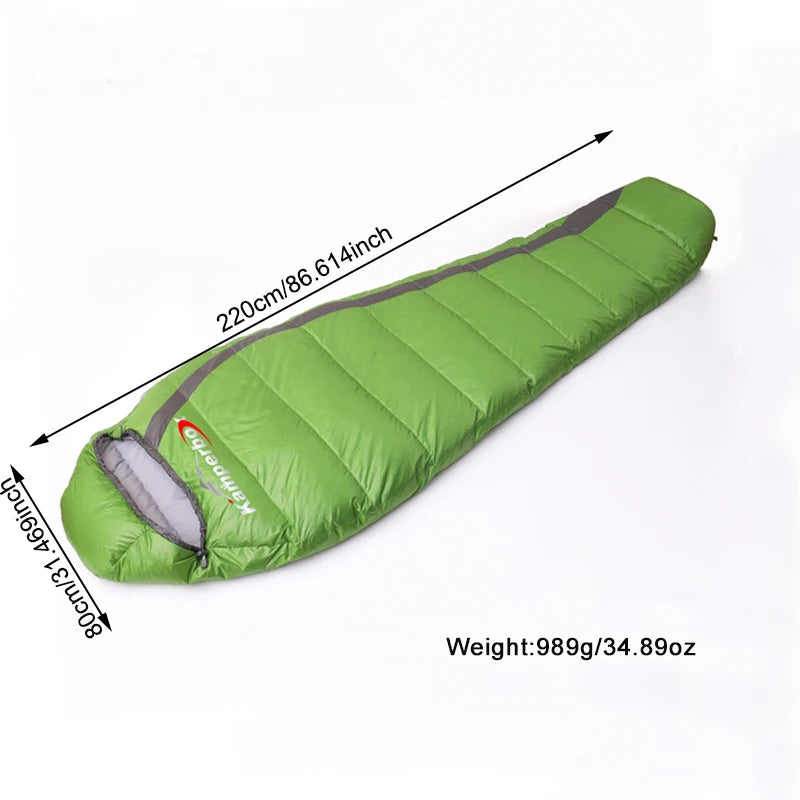 Kamperbox Ultralight Down Sleeping Bag For Winter Camping Duck Down