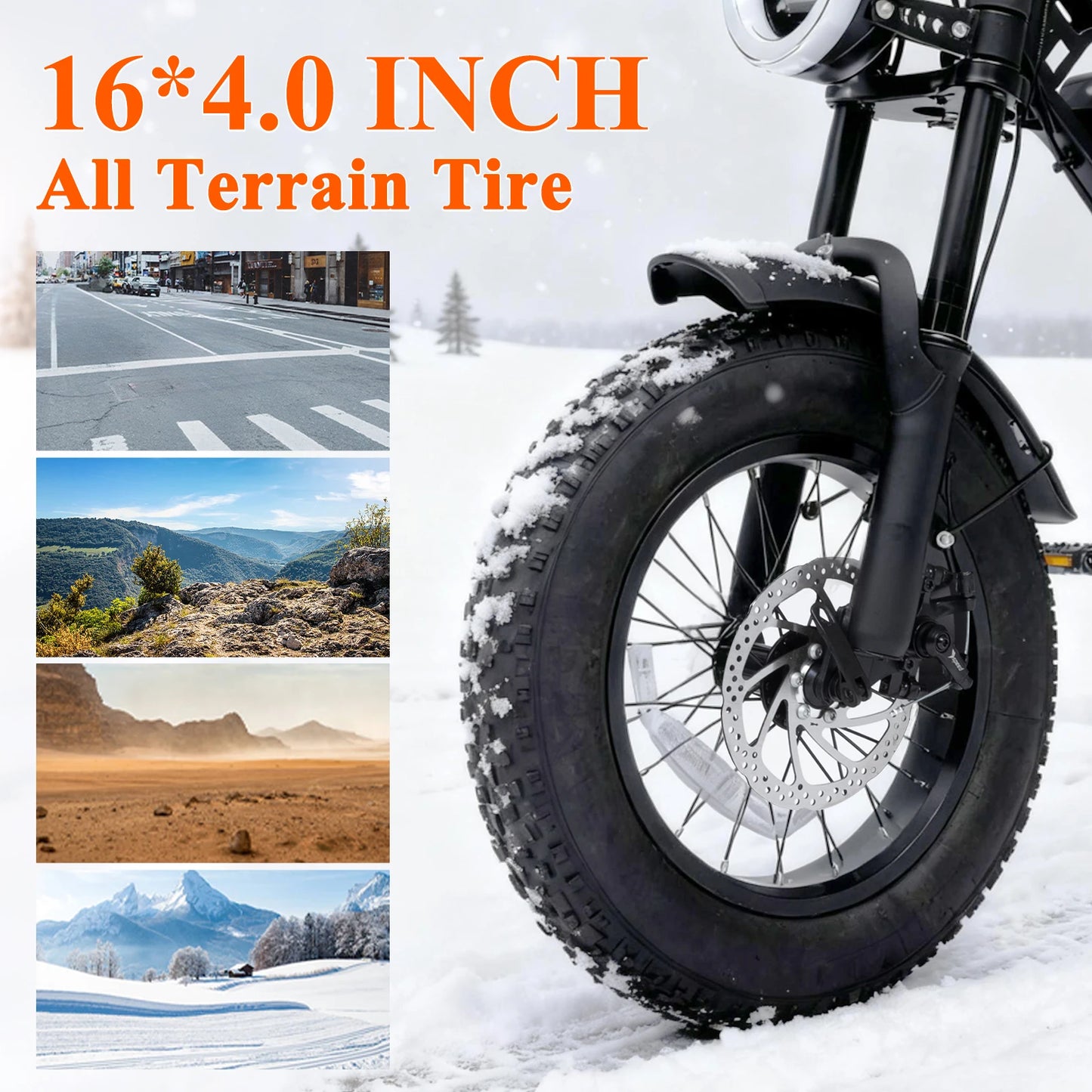 Bodywel M16 Off Road Electric Mountain Bike 1500W 48V Battery