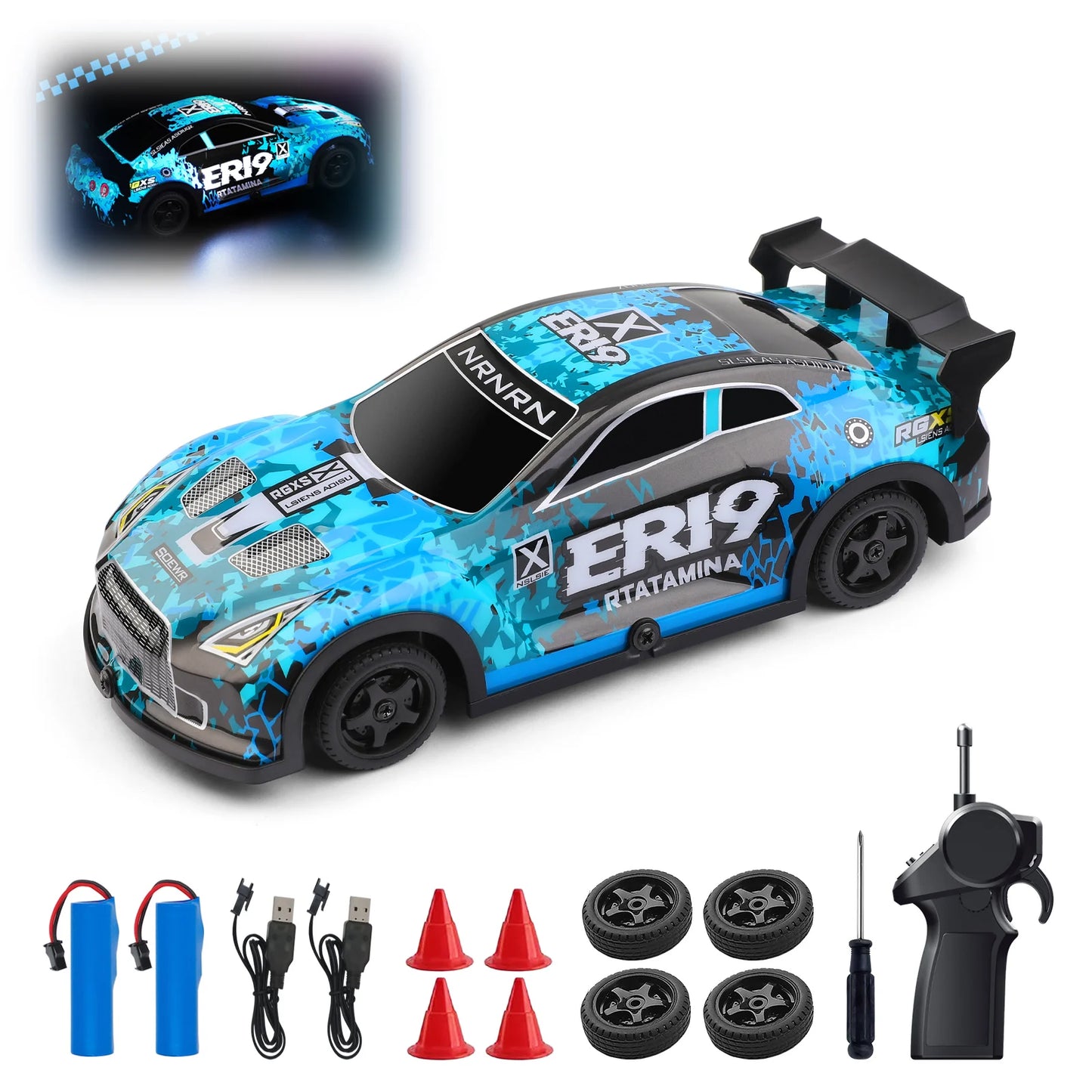 RCkuler WLtoys 22206 4WD RC Car 2.4GHz Dual Speed Remote