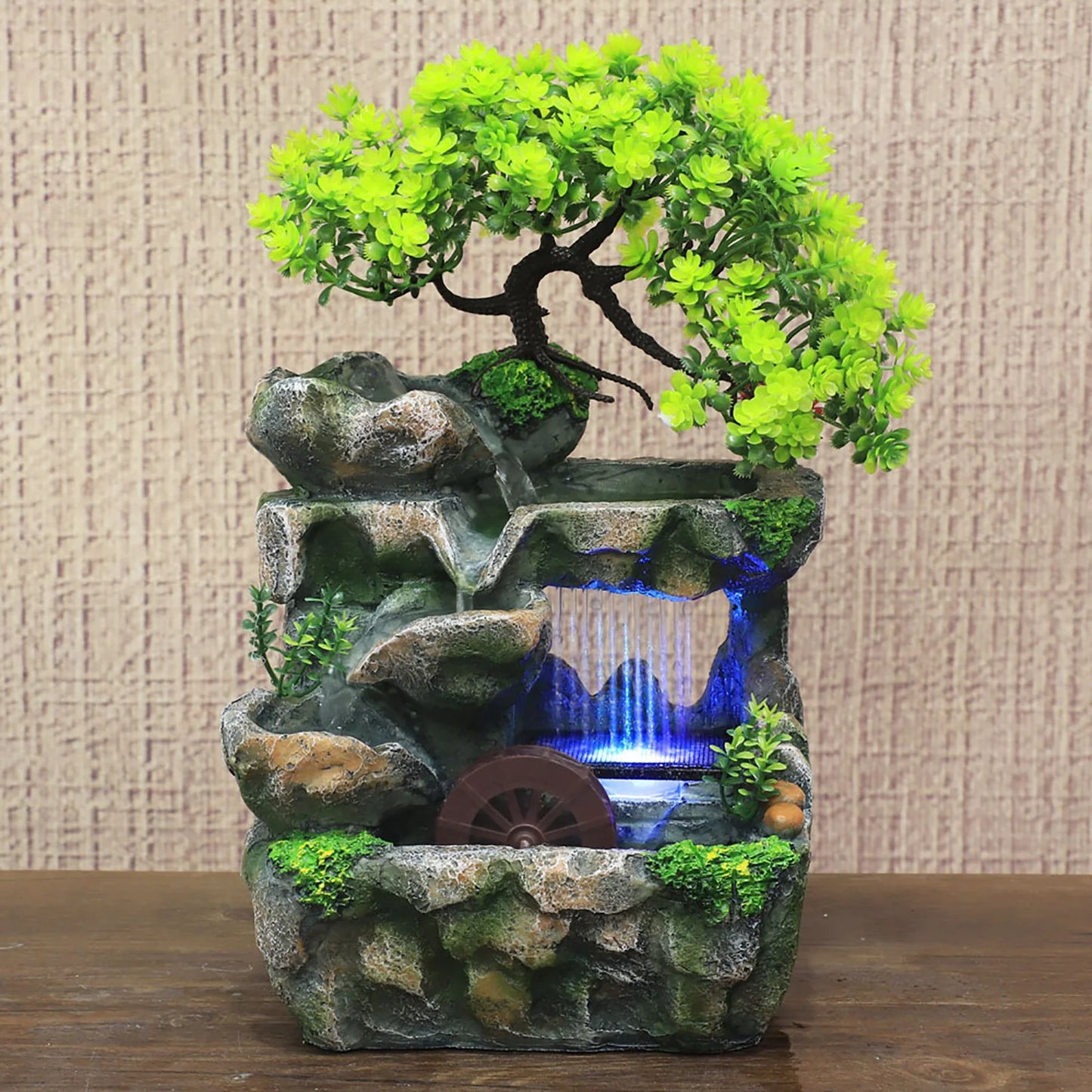 Hign-concerned Indoor Desktop Water Fountain With LED Lights