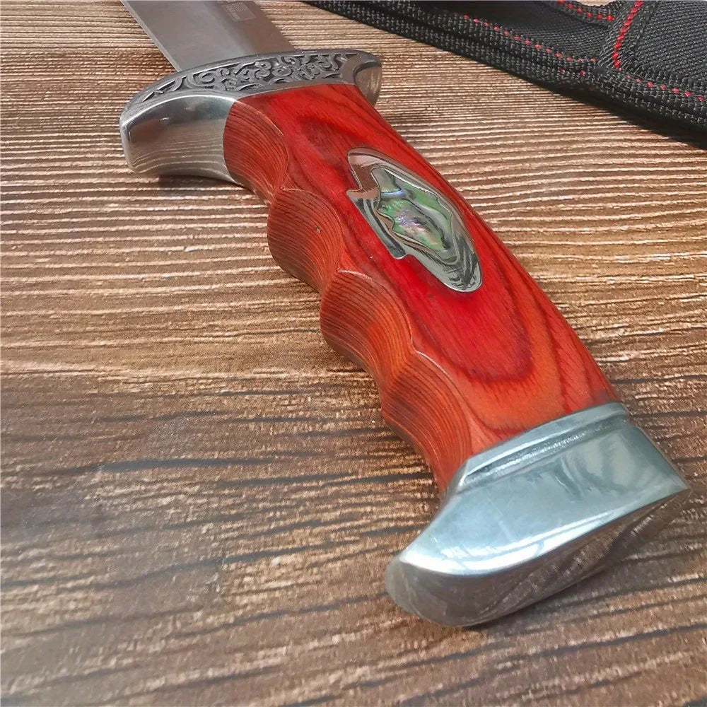 Doom Blade Fixed Blade Knife Stainless Steel Survival Camping Hunting Sheath