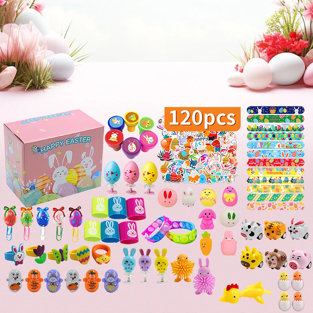 120Pcs Pre Filled Easter Eggs With Assorted Toys Fillers