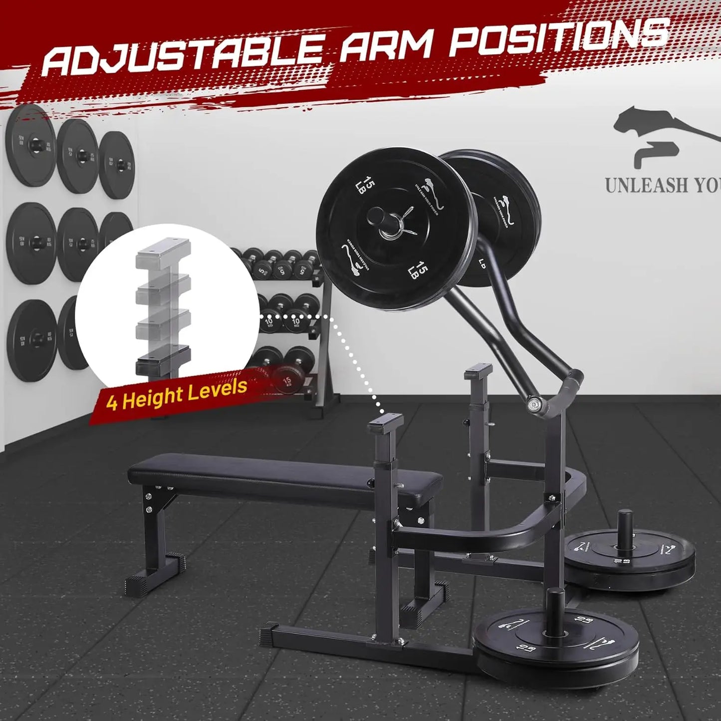 Chest Press Machine With Independent Converging Arms 1050 LBS Capacity