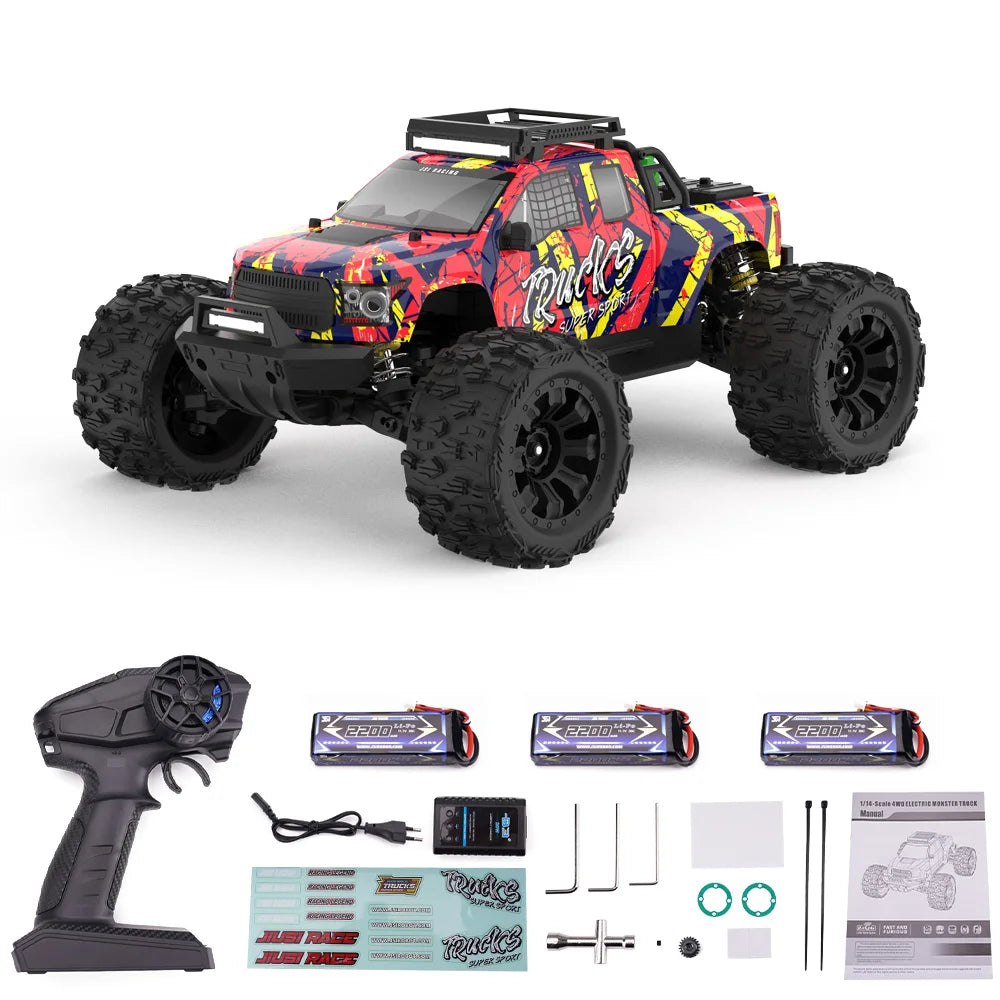 JIUSICE PT14R RC Car 4WD Brushless Motor