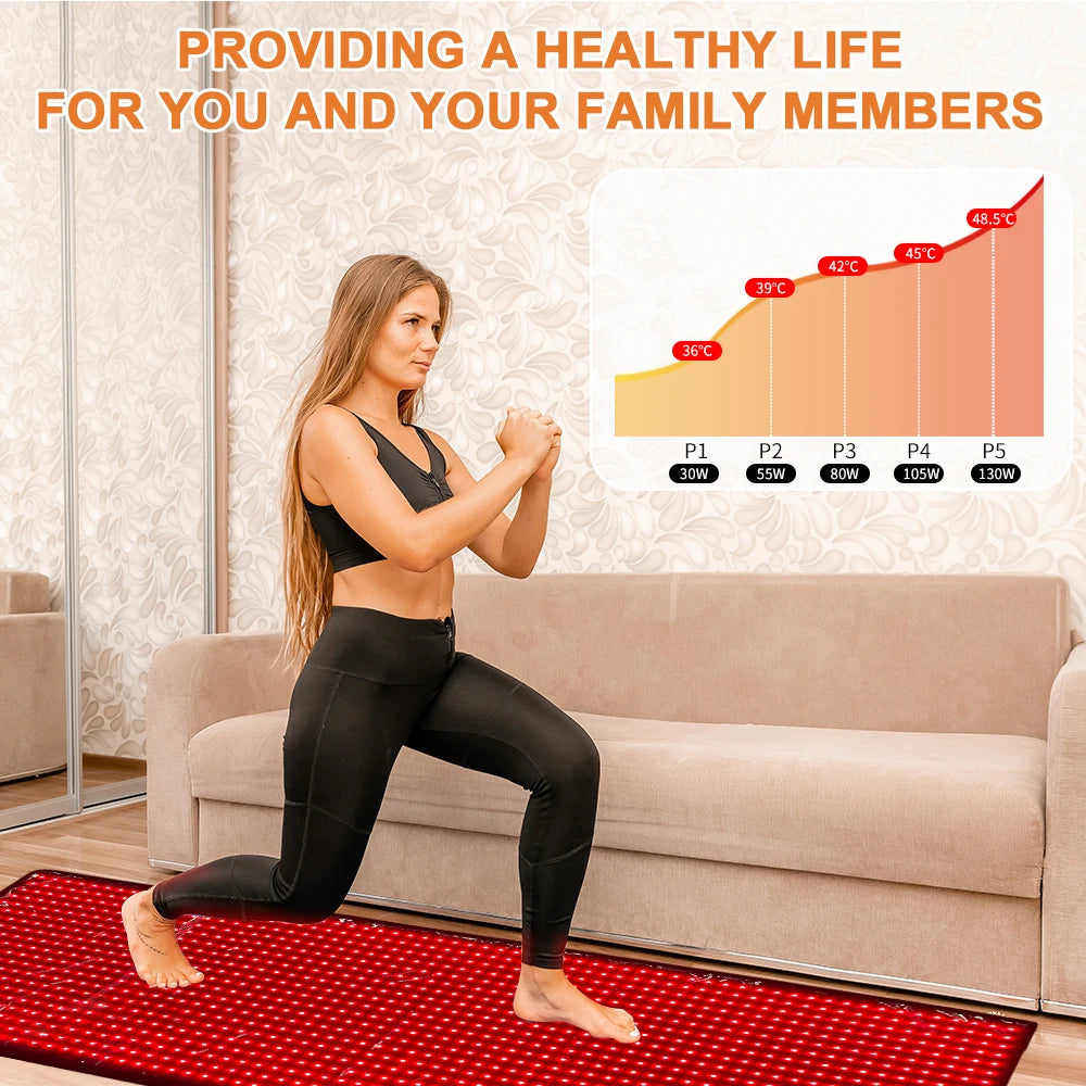Full Body Red Light Therapy Mat For Sleep Five Levels