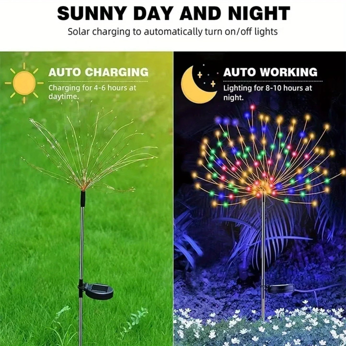 Solar LED Fireworks Fairy Tale Lights Indoor Wedding Decor