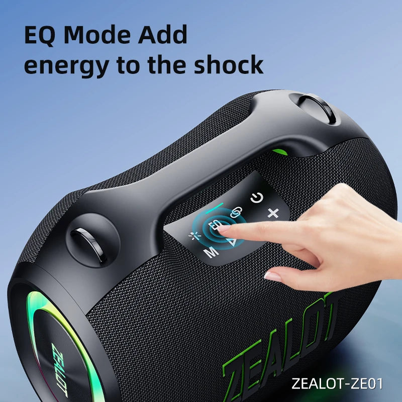 ZEALOT ZE01 120W Portable Bluetooth Speaker TWS Subwoofer