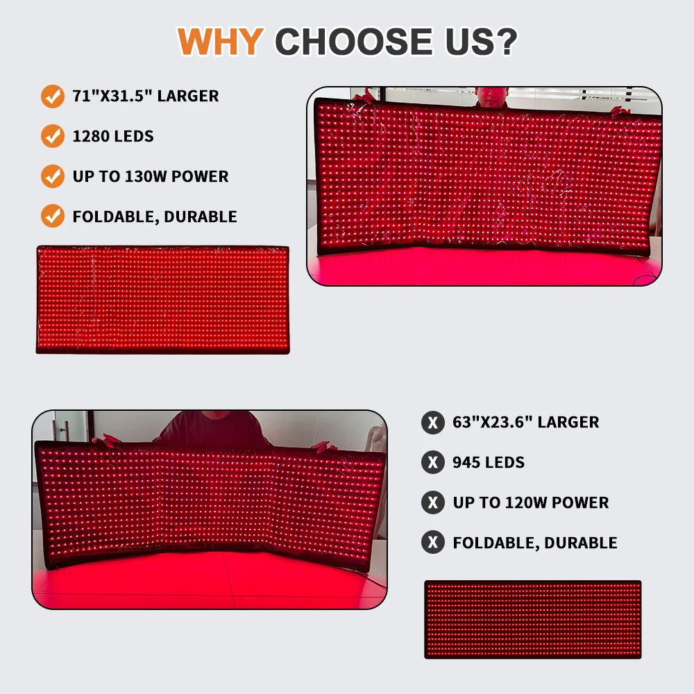 Full Body Red Light Therapy Mat For Sleep Five Levels