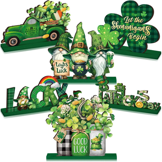 St Patrick's Day Irish Luck Table Centerpieces Set of 6