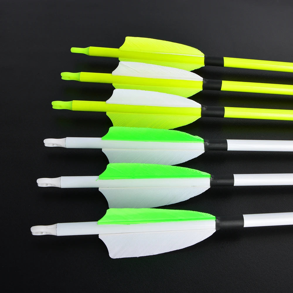 Surwolf Mixed Carbon Arrows Turkey Feathers SP500 12pcs