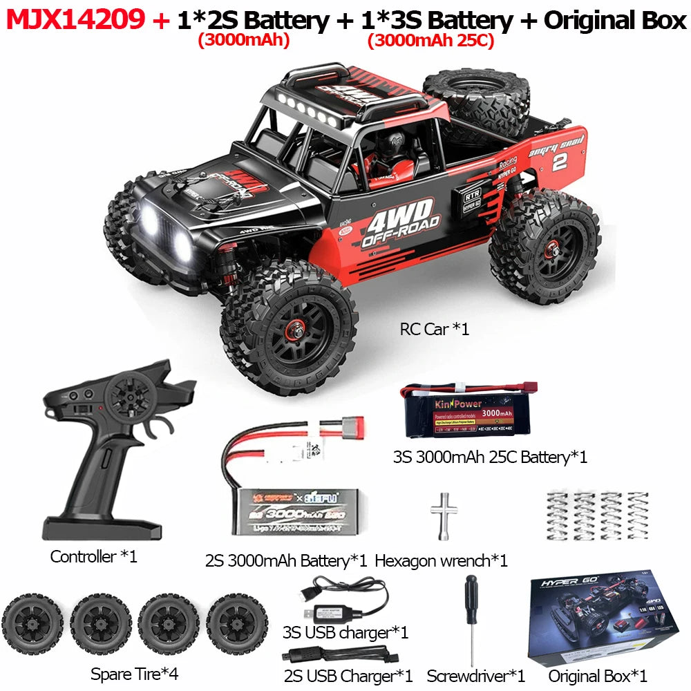 JIUSI One Fourteenth Off Road RC Truck 75kmh Brushless 4WD