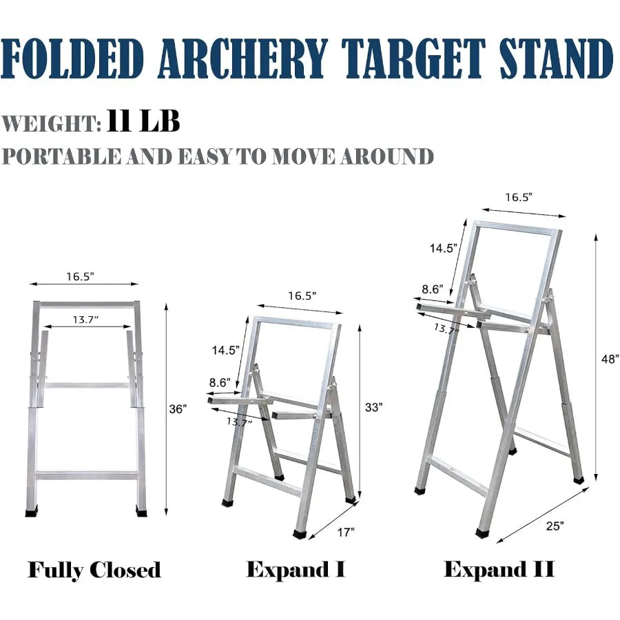 High-Concerned Foldable Metal Archery Target Stand With Easy Carry