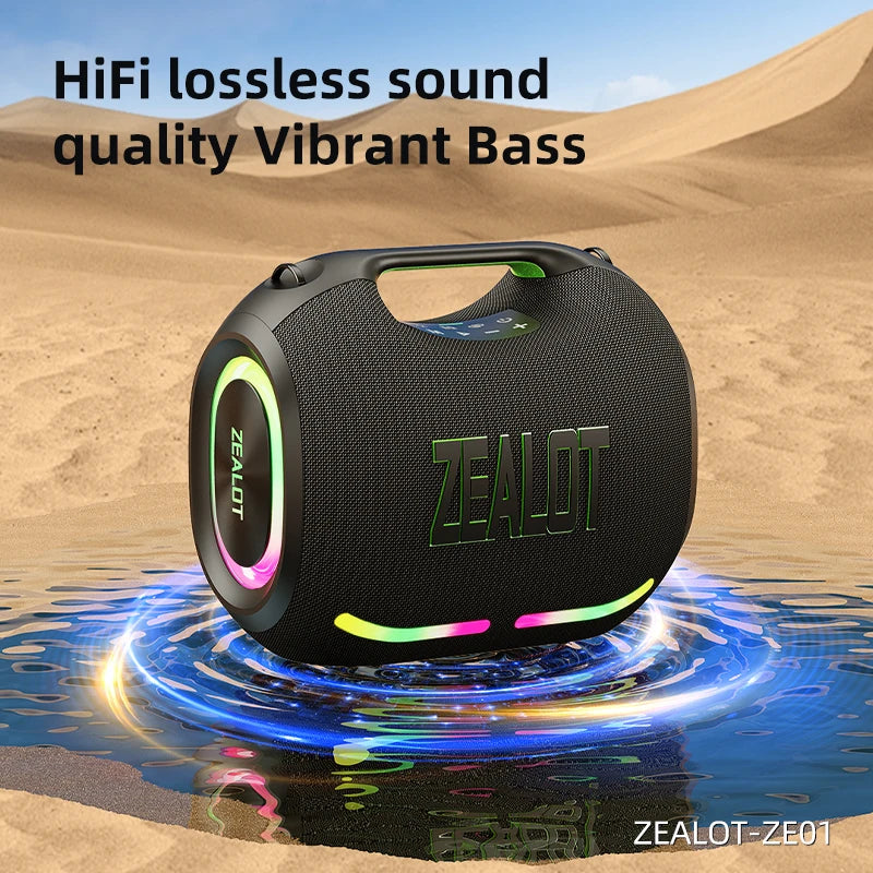 ZEALOT ZE01 120W Portable Bluetooth Speaker TWS Subwoofer