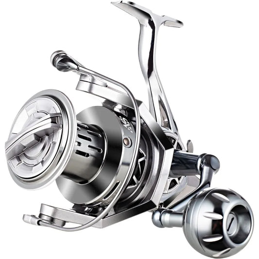 Spinning Reel Surf Fishing Aluminum Frame Carbon Fiber Drag 55Lb