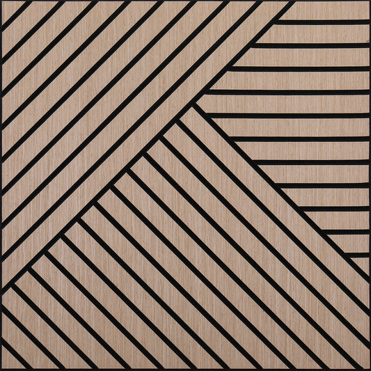 Hign-concerned Acoustic 3D Wood Slat Wall Panels Noise Reduction