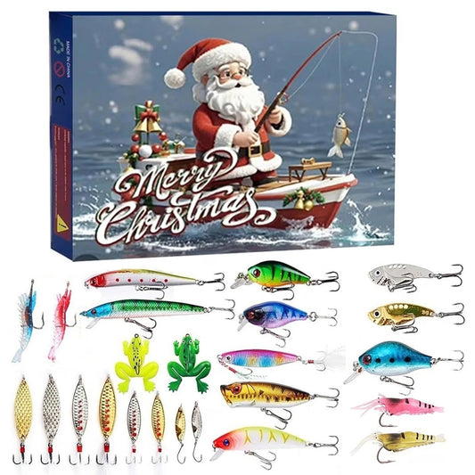 Alloet Fishing Advent Calendar 24 Days Lures Set For Men