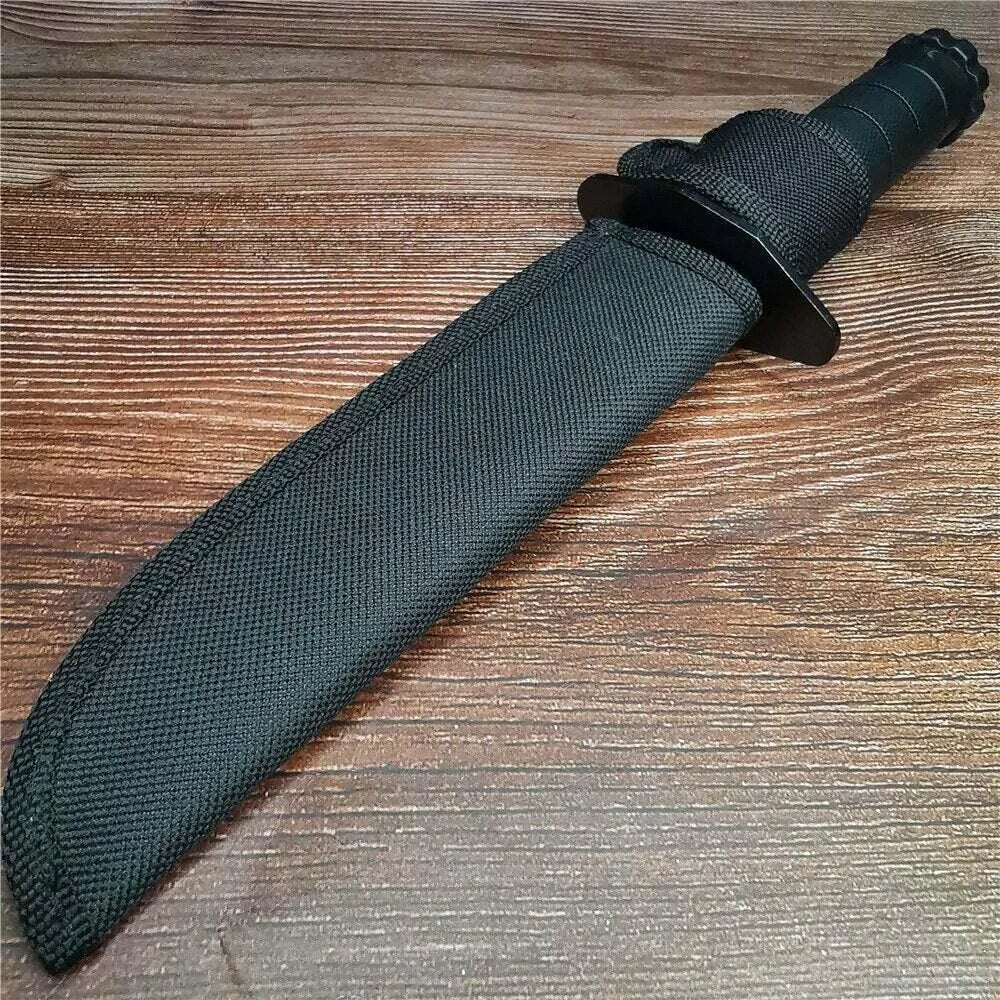 NONEDIY Tactical Hunting Fixed Blade Combat Survival Knife with Sheath
