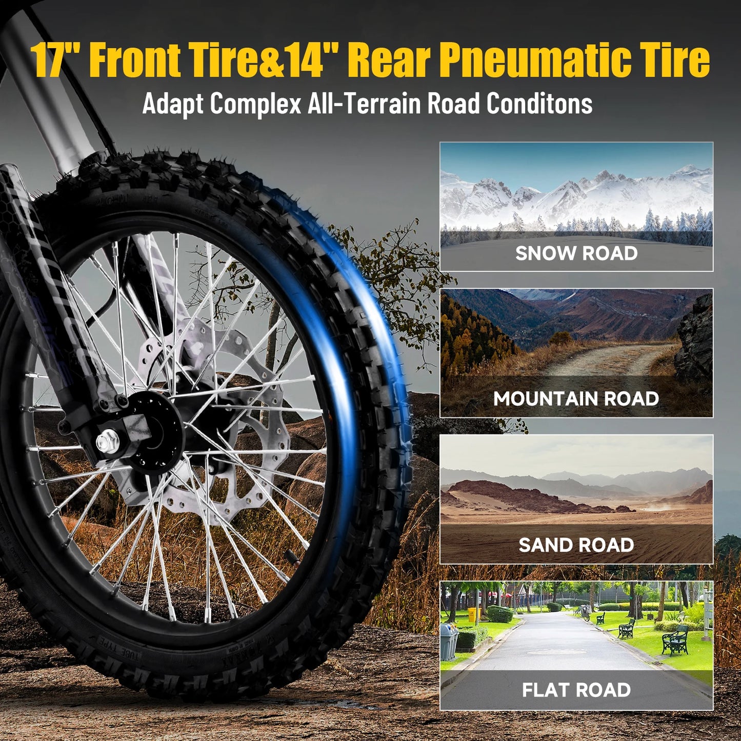 KOOZ HP117E 72V 5000W Pro Electric Dirt Bike For Adults