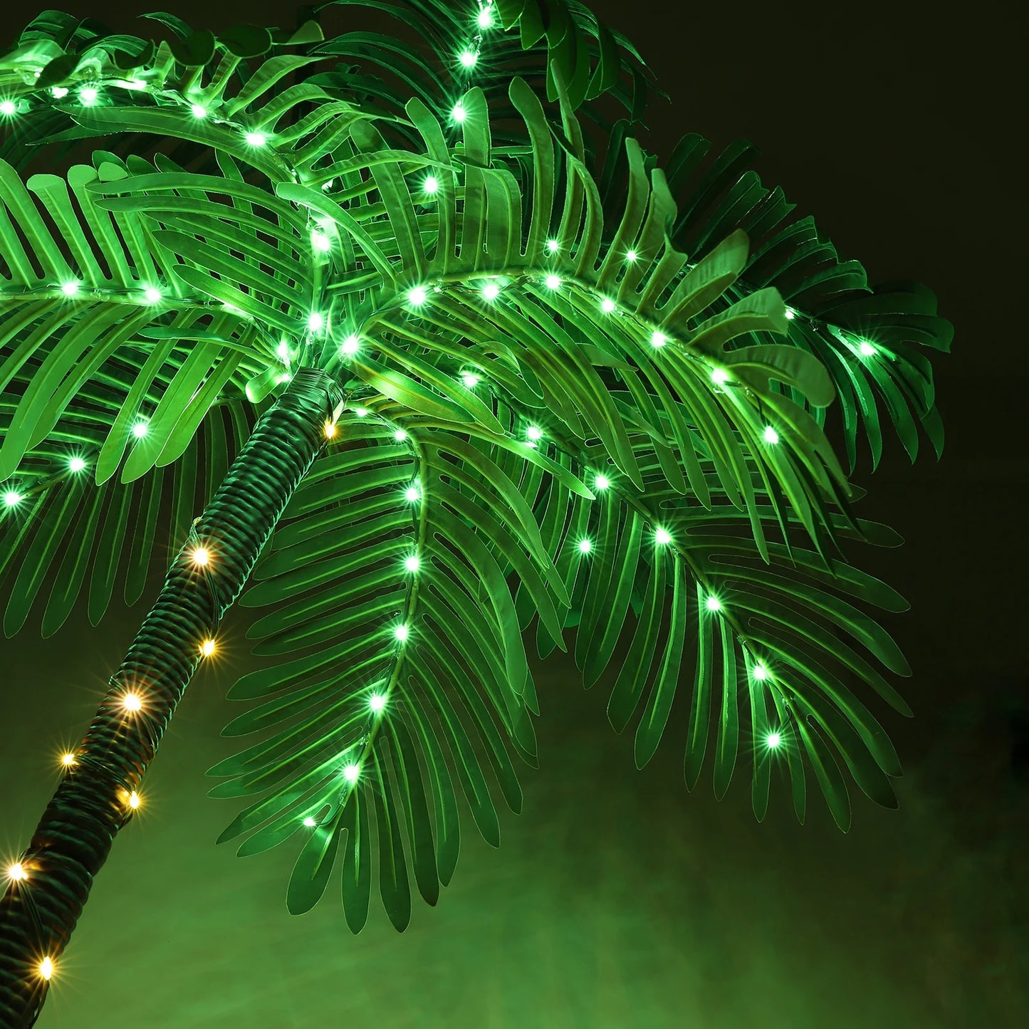 LED Lighted Artificial Palm Tree for Tiki Bar Decoration