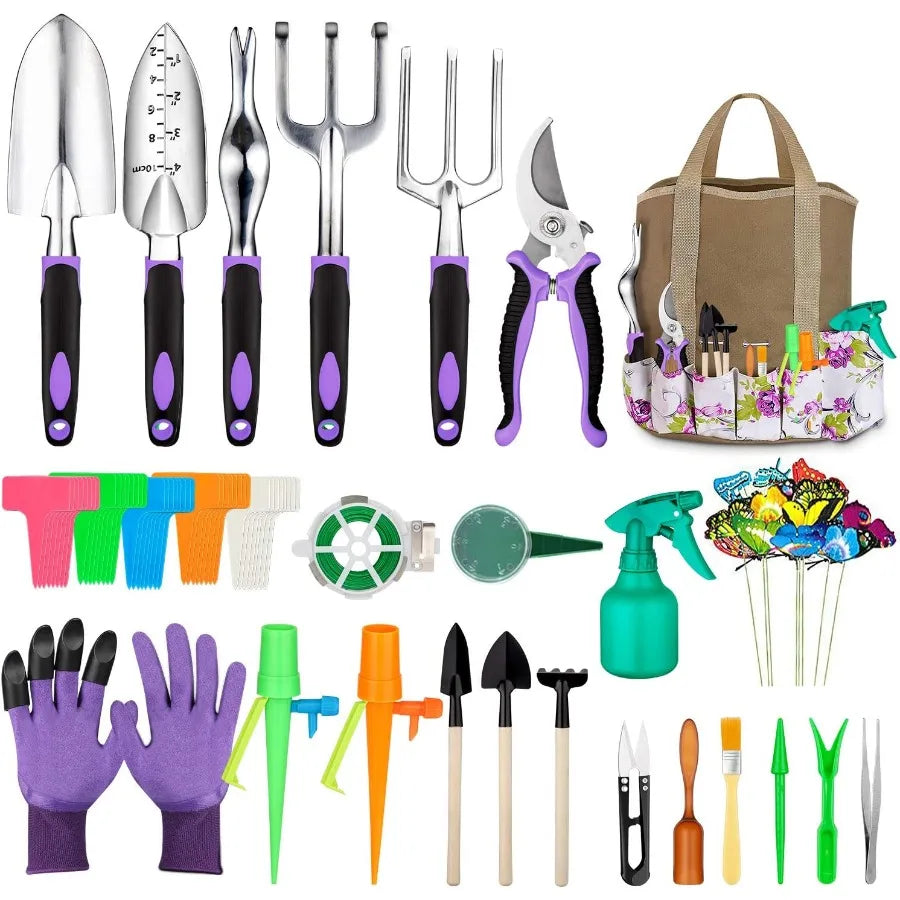 Tudoccy 83Piece Garden Tool Set For Outdoor And Indoor Use