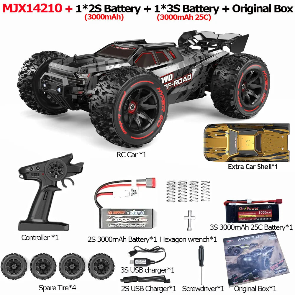 JIUSI One Fourteenth Off Road RC Truck 75kmh Brushless 4WD