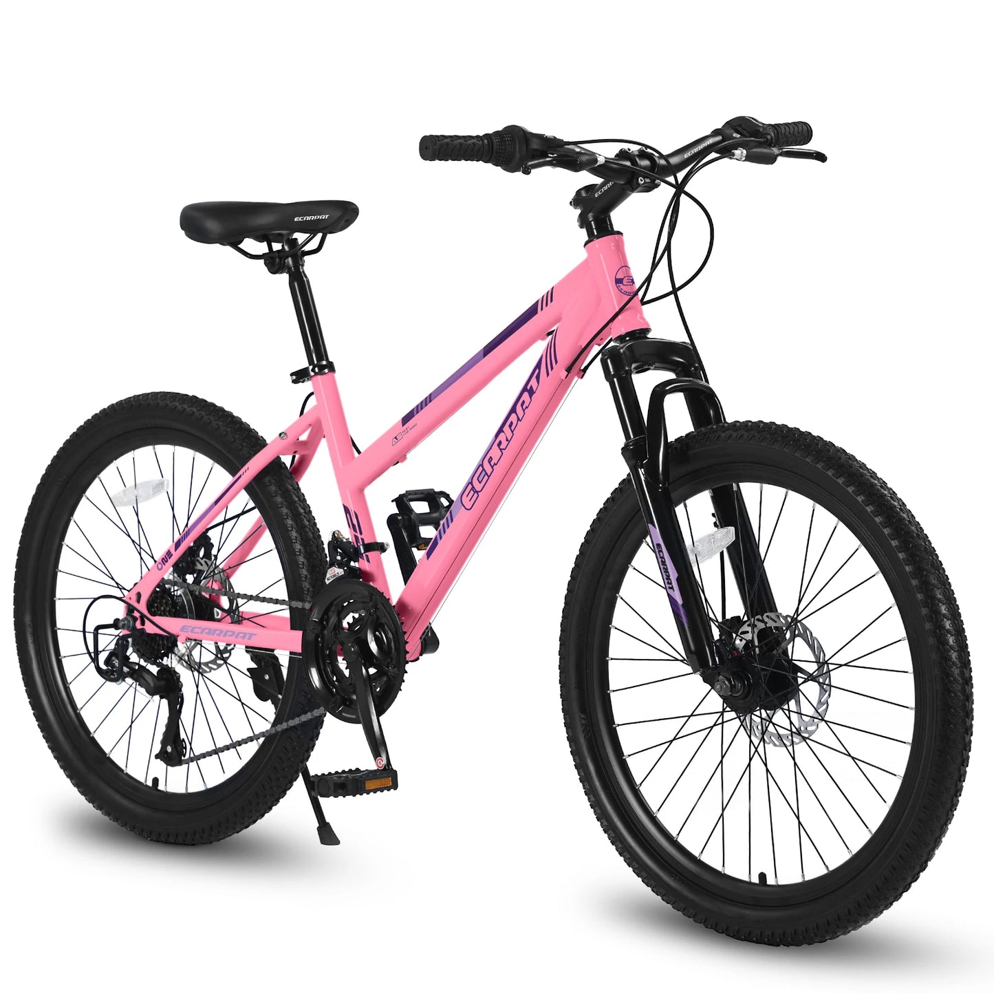 Ecarpat Mountain Bike With 21 Speed Disc Brakes And Front Suspension