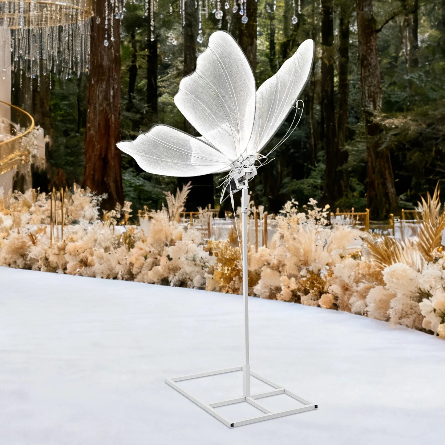 Bymaocar Wedding Butterfly LED Floor Lamp Ceiling Decor