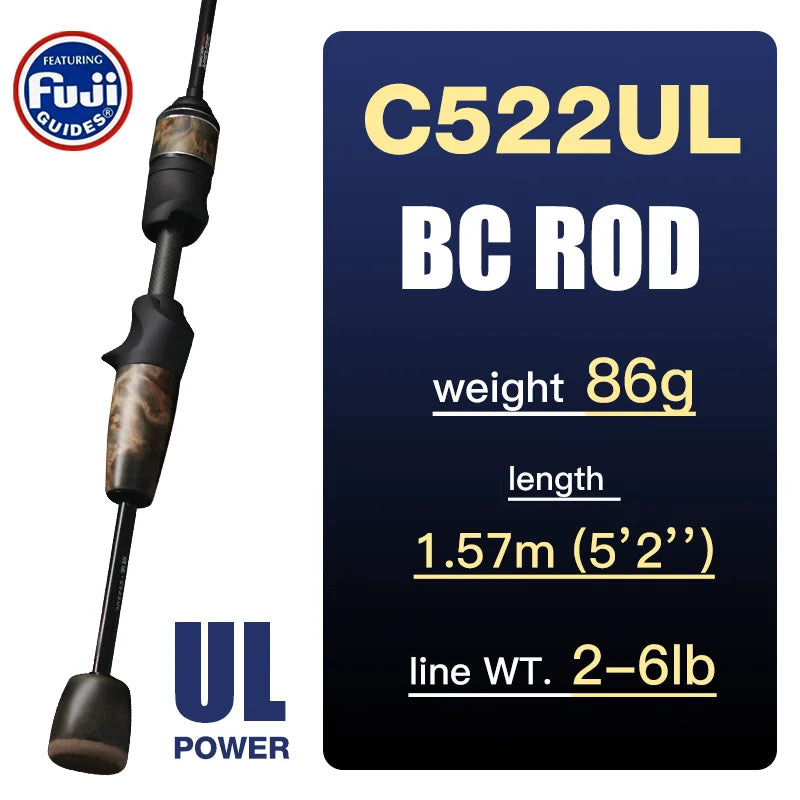 SeaSir Ultralight Carbon Fishing Rod Spinning And Baitcasting