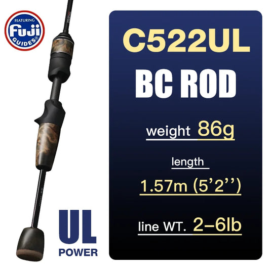 SeaSir Ultralight Carbon Fishing Rod Spinning And Baitcasting