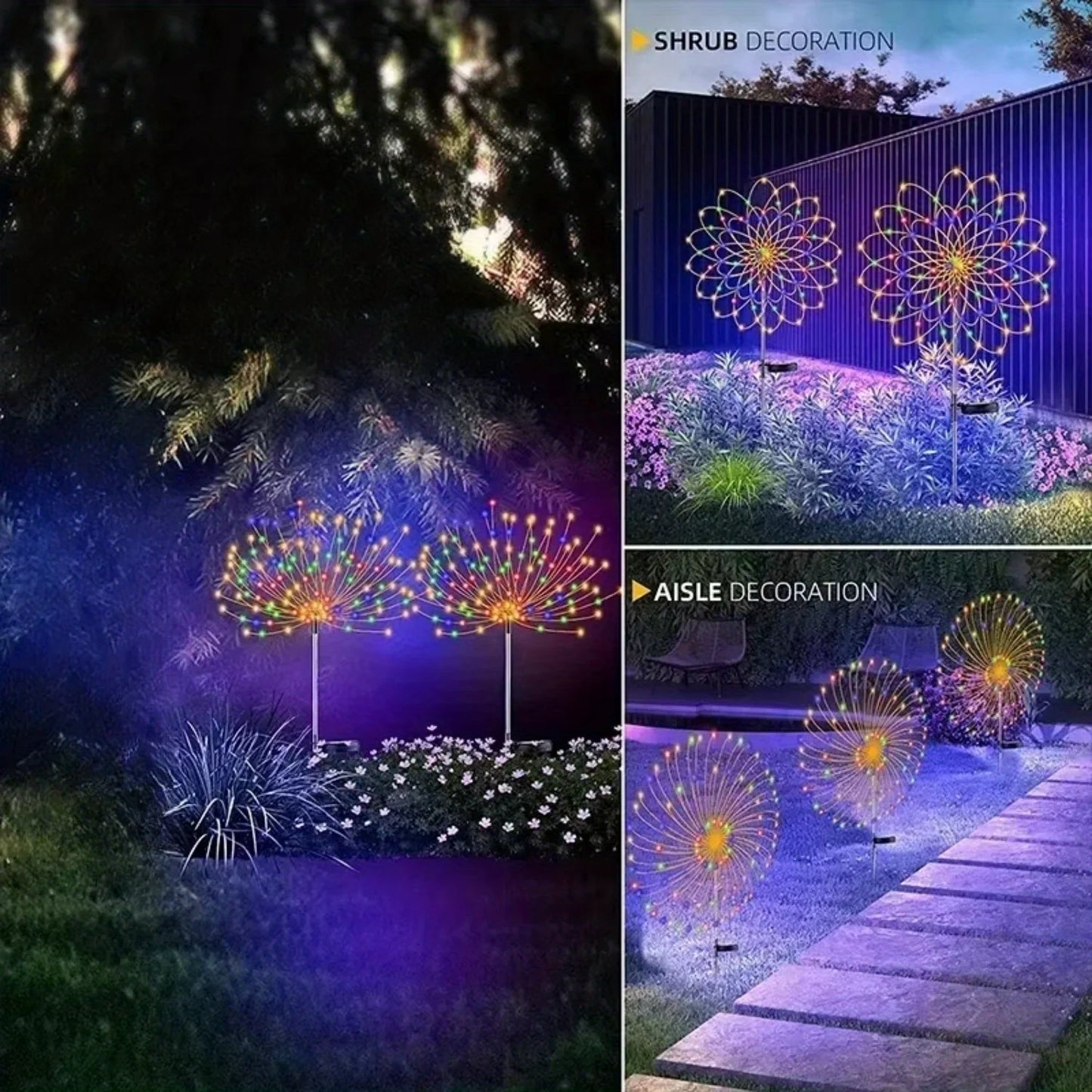 Solar LED Fireworks Fairy Tale Lights Indoor Wedding Decor