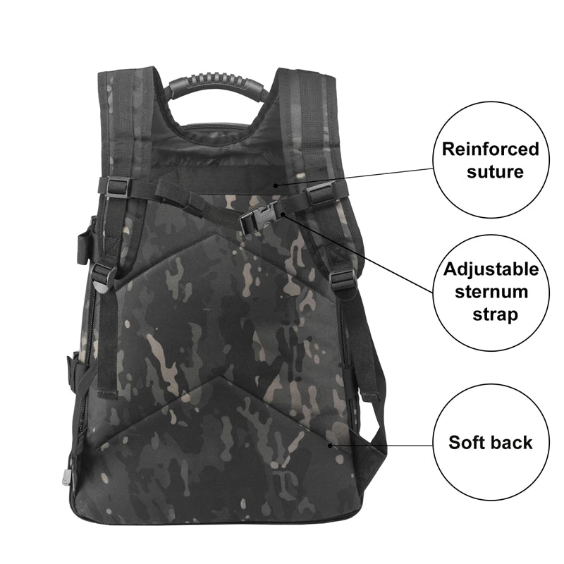 CN Guangdong Travel Laptop Tactical Backpack Unisex Water Resistant Outdoor