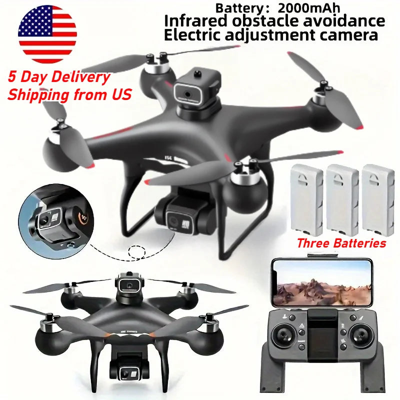 QJ S116 MAX Drone Pro with 8K Dual Camera 360 Obstacle Avoidance WiFi FPV