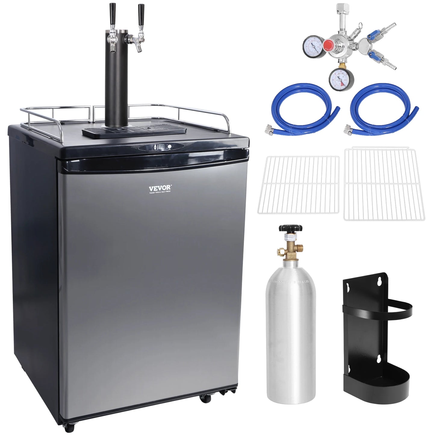 SucceBuy Electric Beer Kegerator Dual Tap For Commercial Use