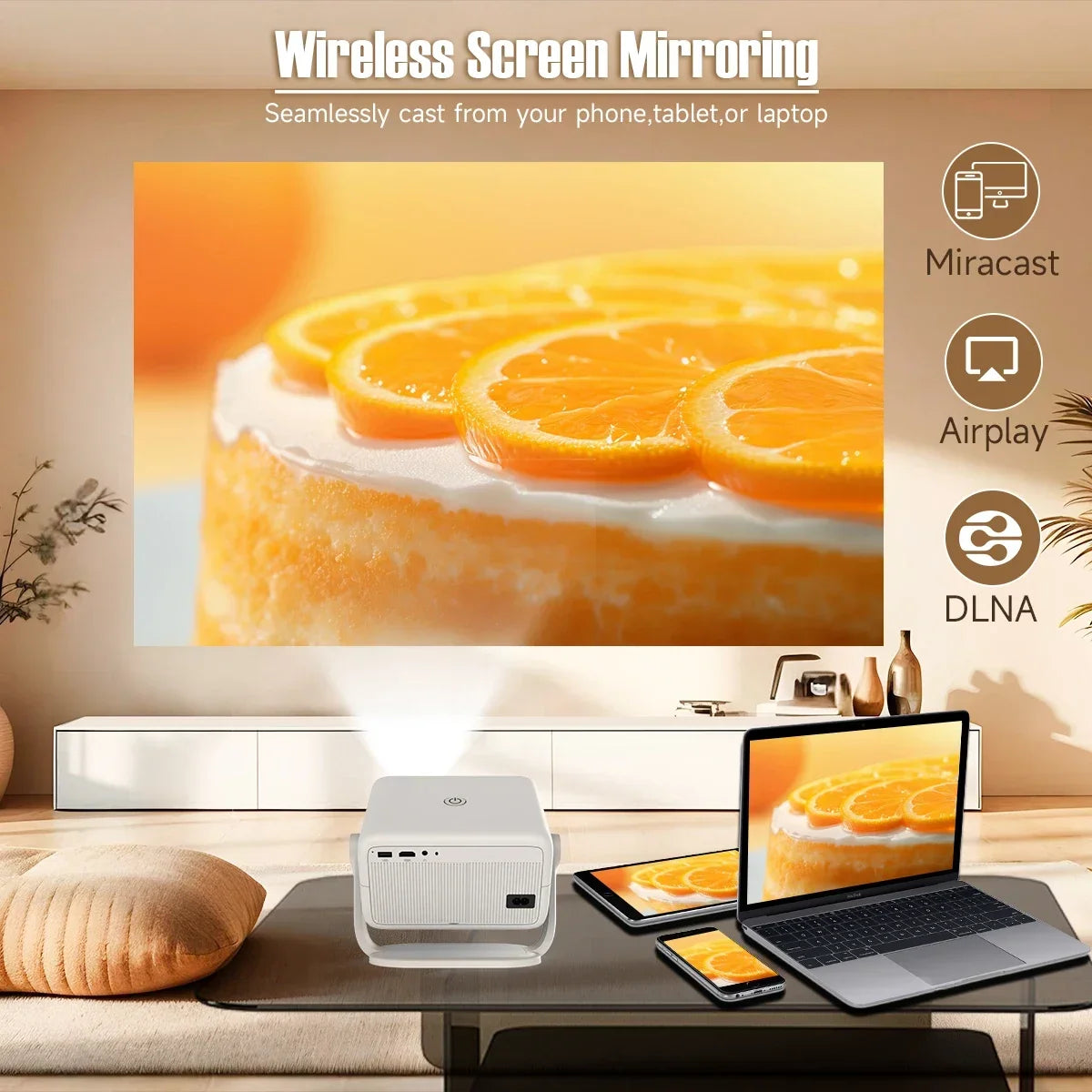 Magcubic 650 ANSI 4K Projector Auto Focus Keystone Android WiFi6