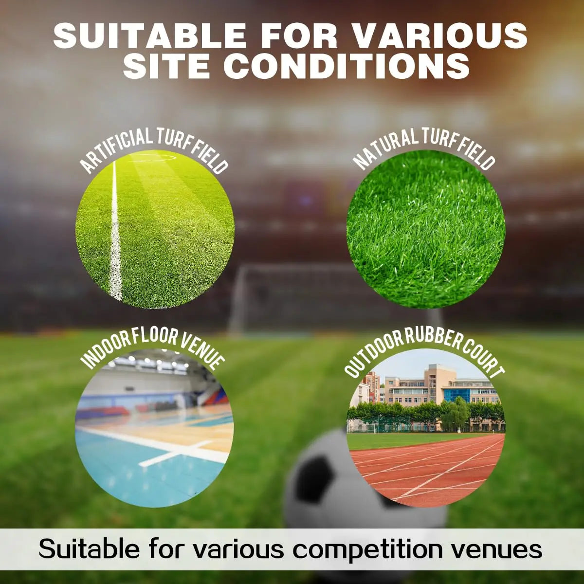 Soft PU Leather Soccer Ball for Indoor and Outdoor Training